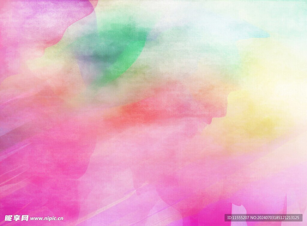 创意水彩抽象艺术画水彩晕染
