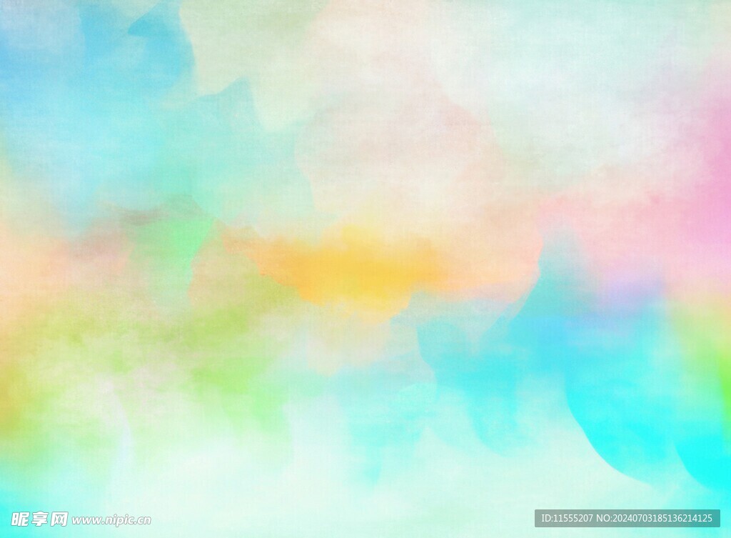 创意水彩抽象艺术画水彩晕染