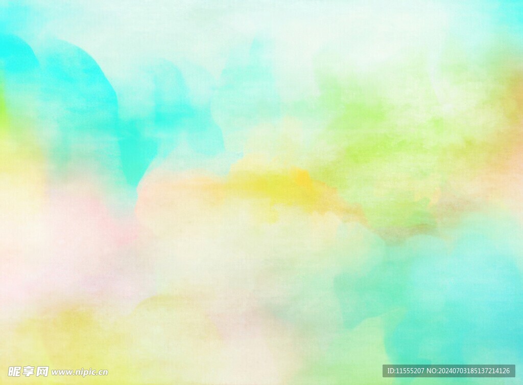 创意水彩抽象艺术画水彩晕染
