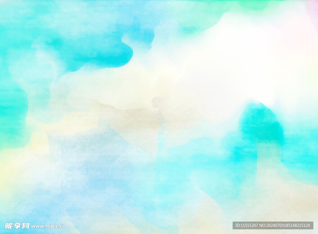 创意水彩抽象艺术画水彩晕染