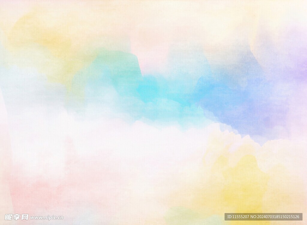 创意水彩抽象艺术画水彩晕染