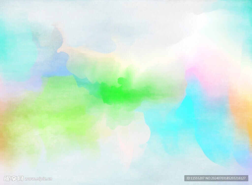 创意水彩抽象艺术画水彩晕染