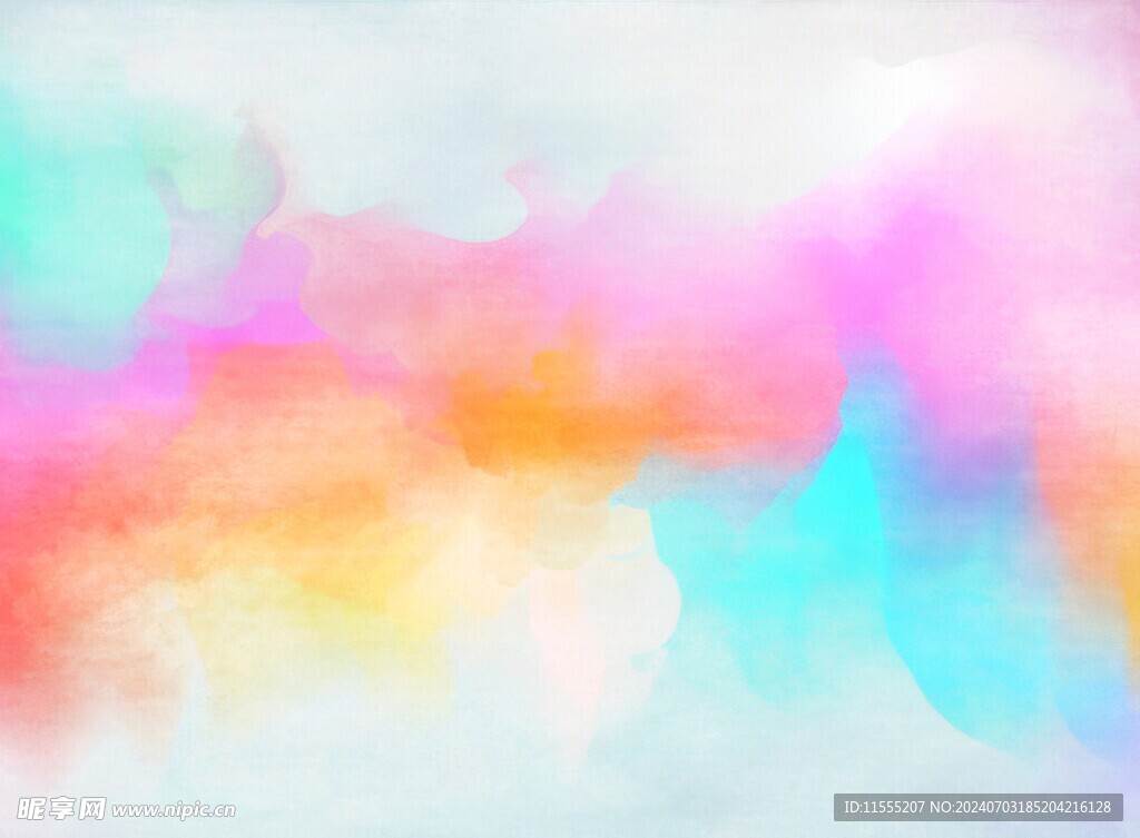 创意水彩抽象艺术画水彩晕染
