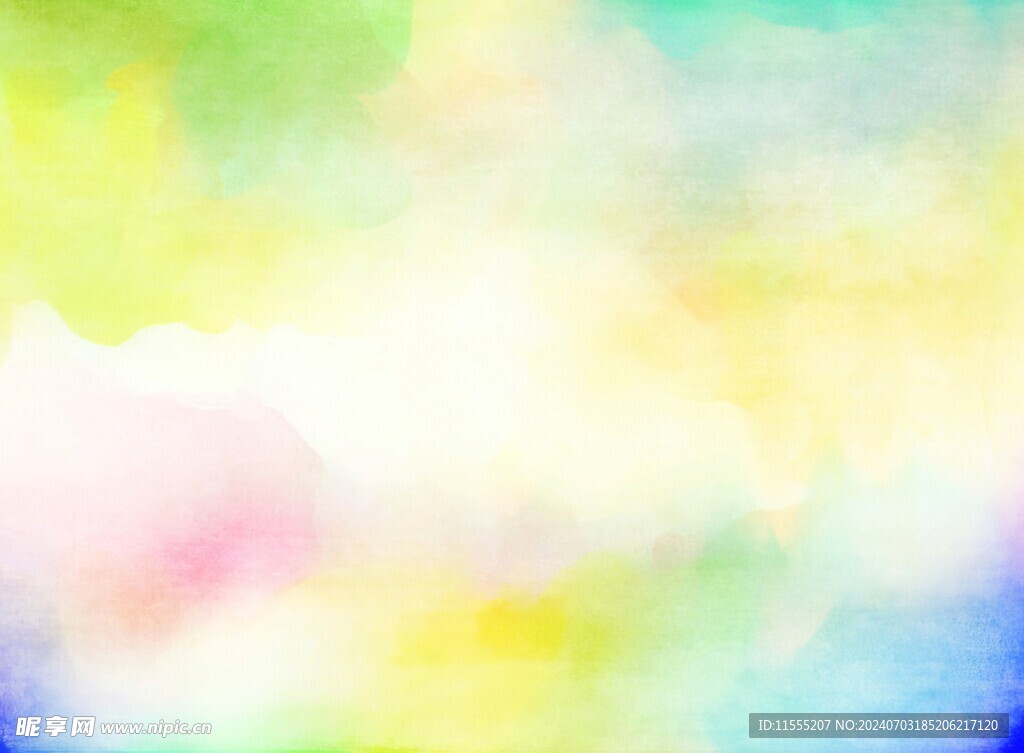 创意水彩抽象艺术画水彩晕染