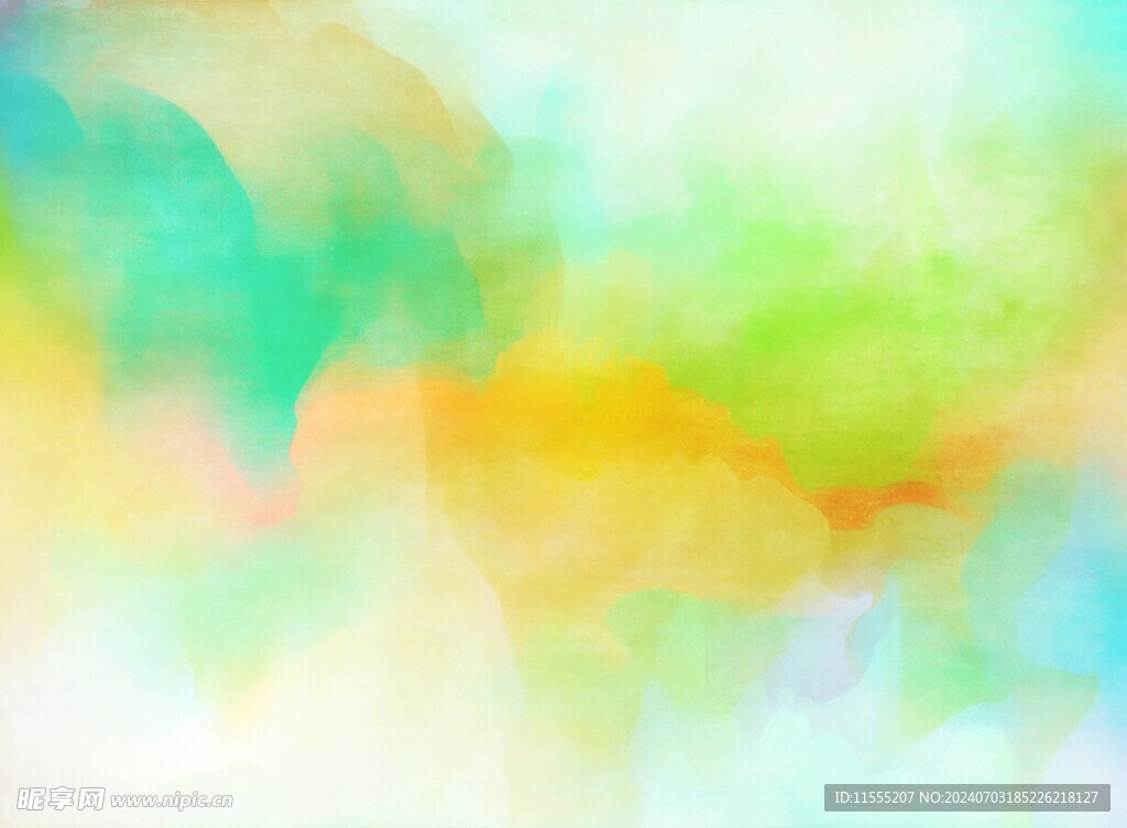 创意水彩抽象艺术画水彩晕染