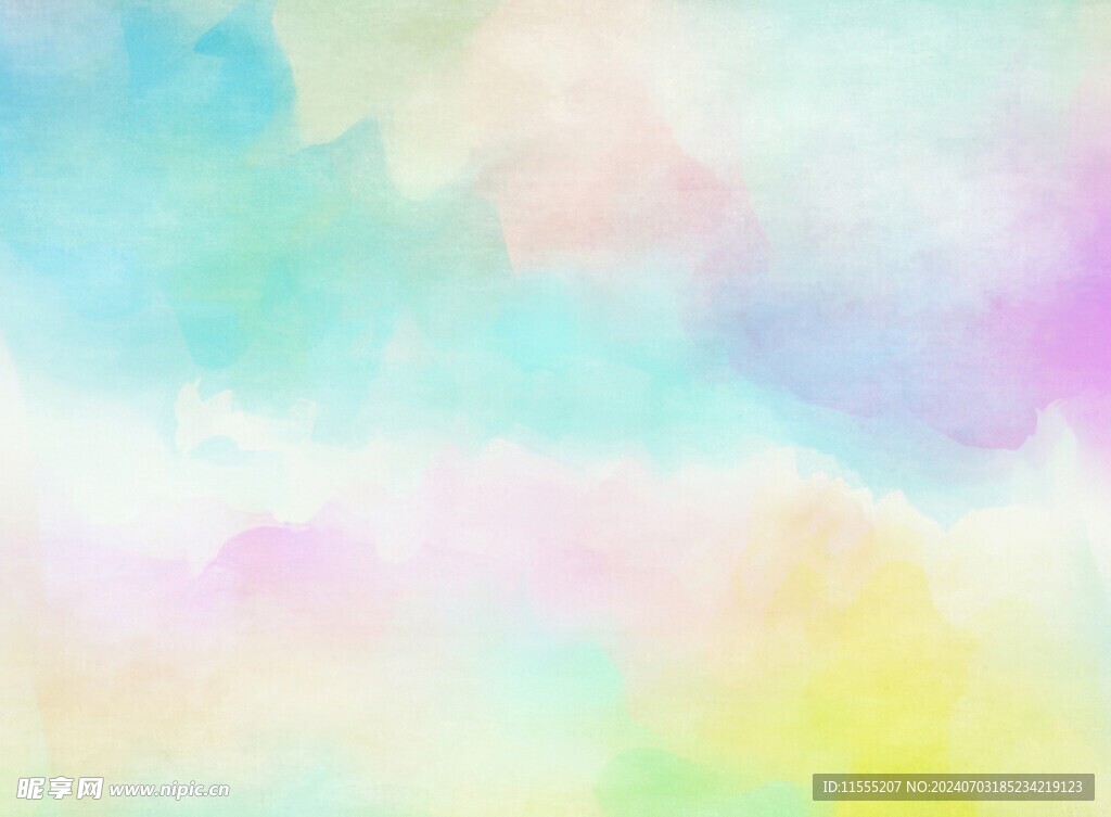 创意水彩抽象艺术画水彩晕染