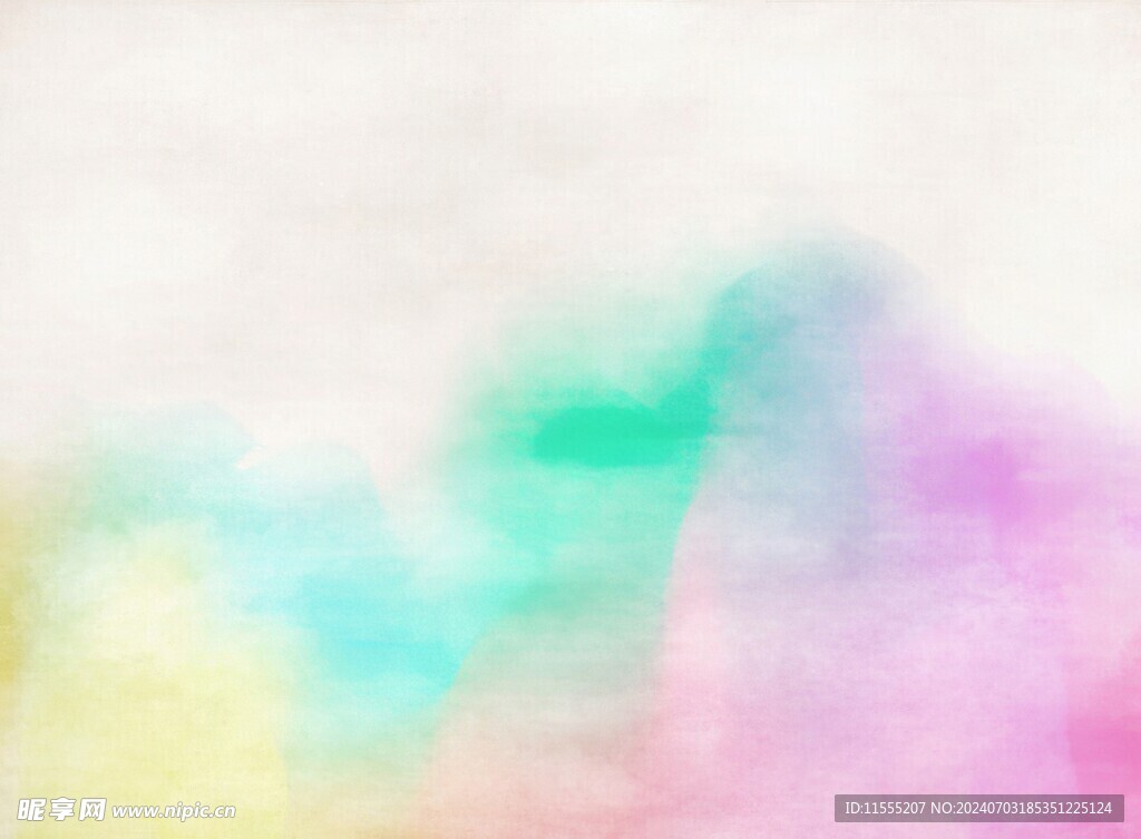 创意水彩抽象艺术画水彩晕染
