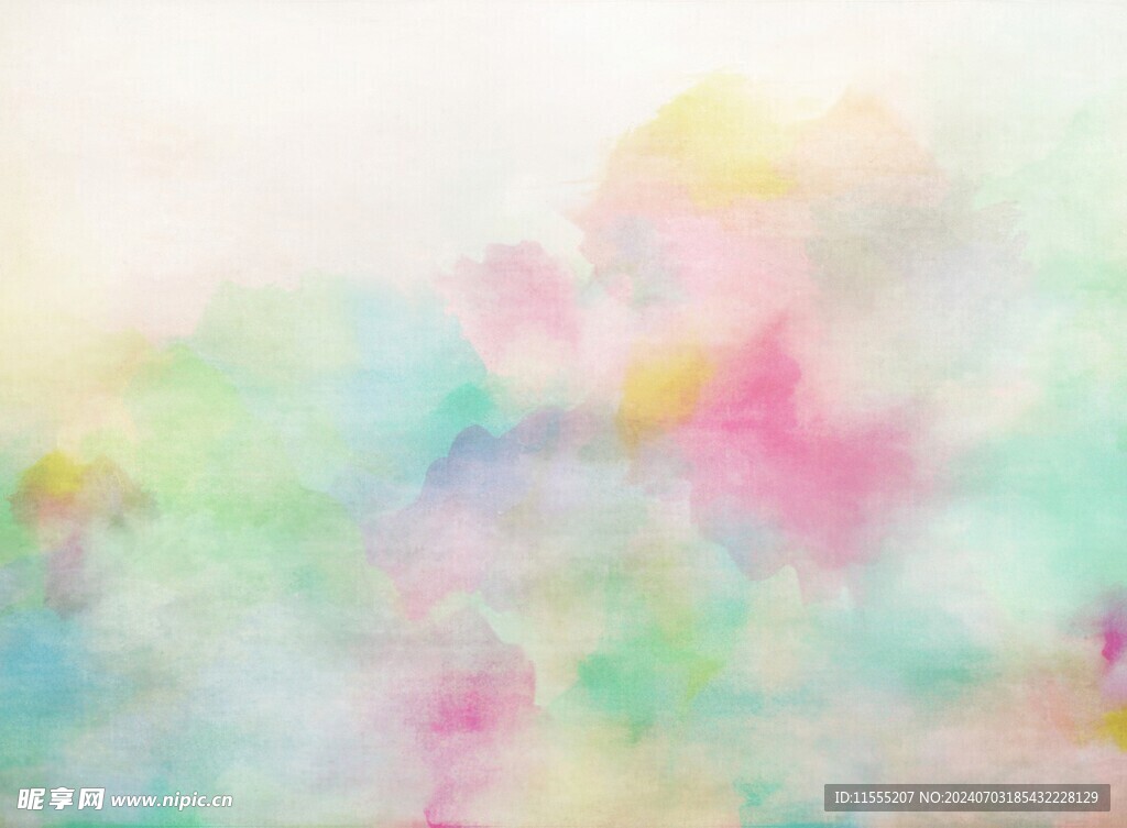 创意水彩抽象艺术画水彩晕染