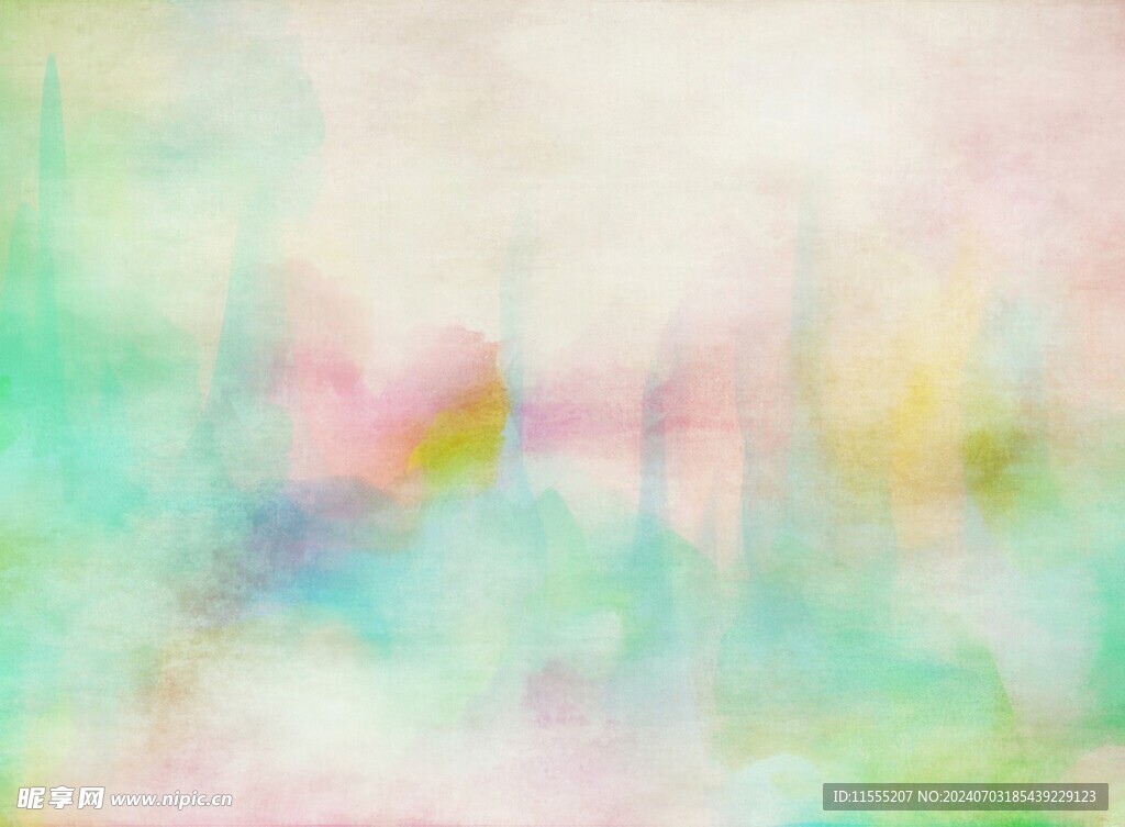 创意水彩抽象艺术画水彩晕染