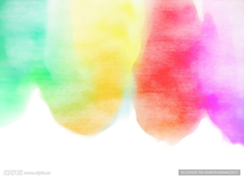 创意水彩抽象艺术画水彩晕染