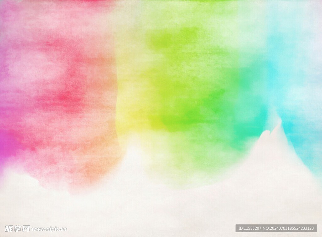创意水彩抽象艺术画水彩晕染