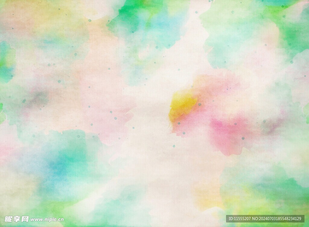 创意水彩抽象艺术画水彩晕染