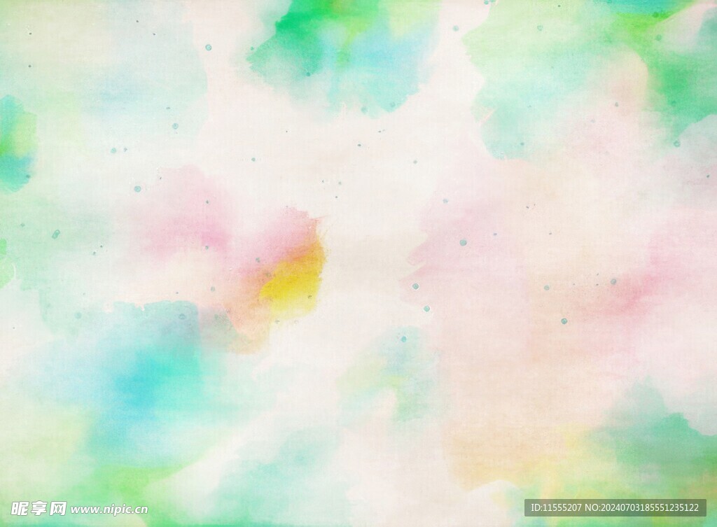创意水彩抽象艺术画水彩晕染
