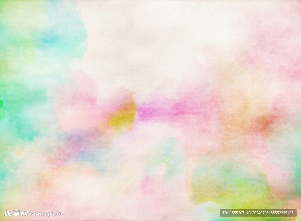 创意水彩抽象艺术画水彩晕染
