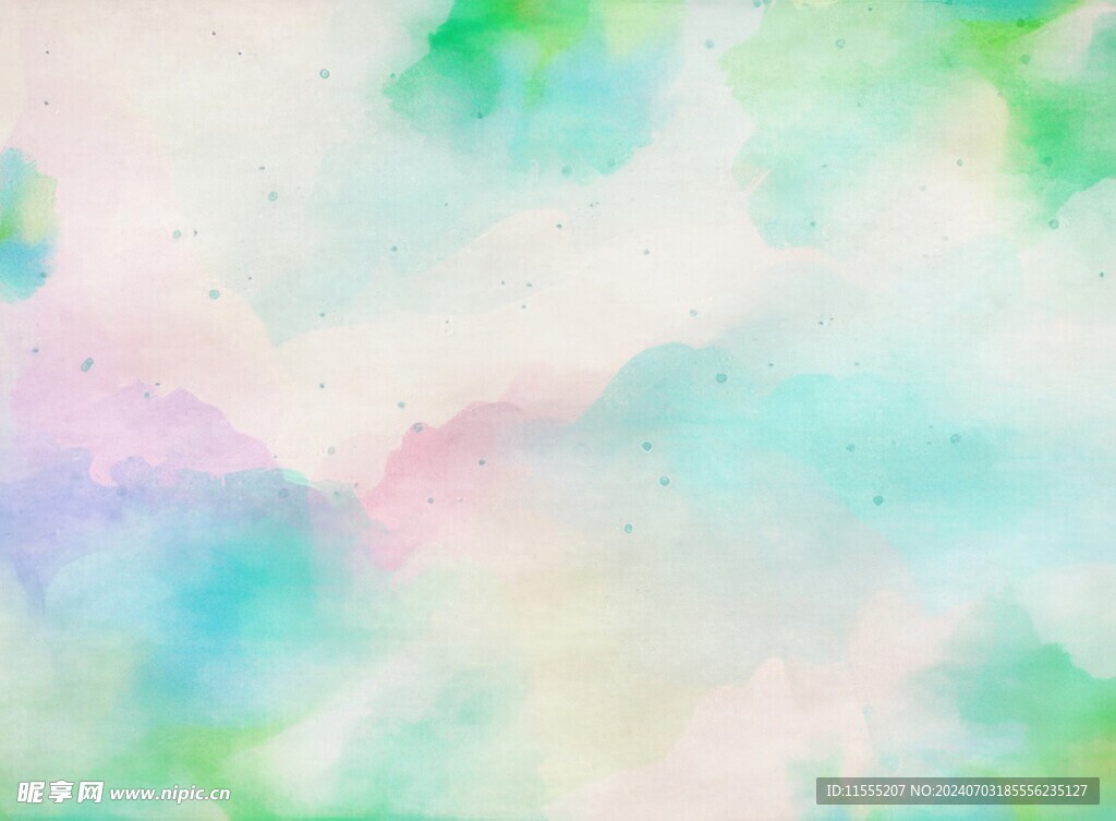 创意水彩抽象艺术画水彩晕染