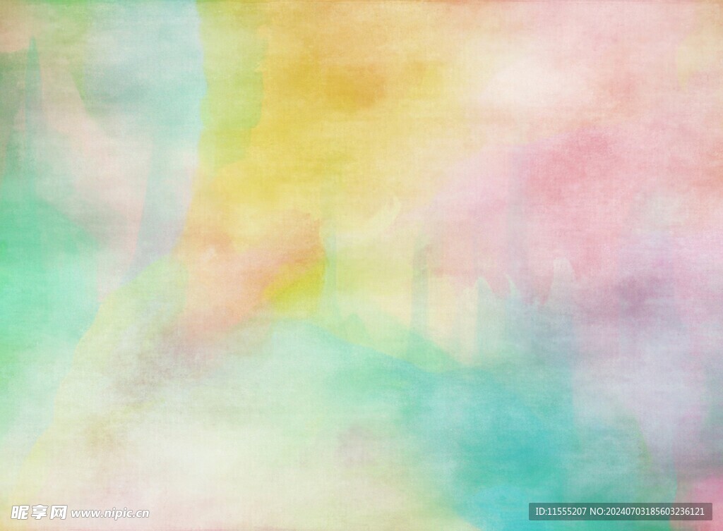 创意水彩抽象艺术画水彩晕染