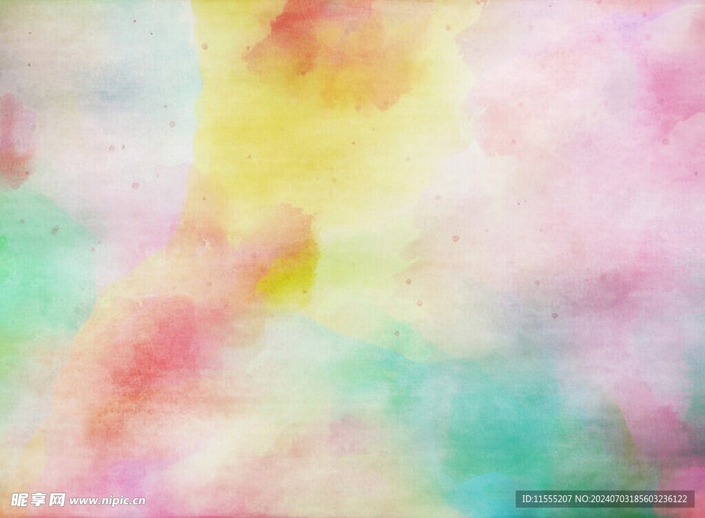 创意水彩抽象艺术画水彩晕染
