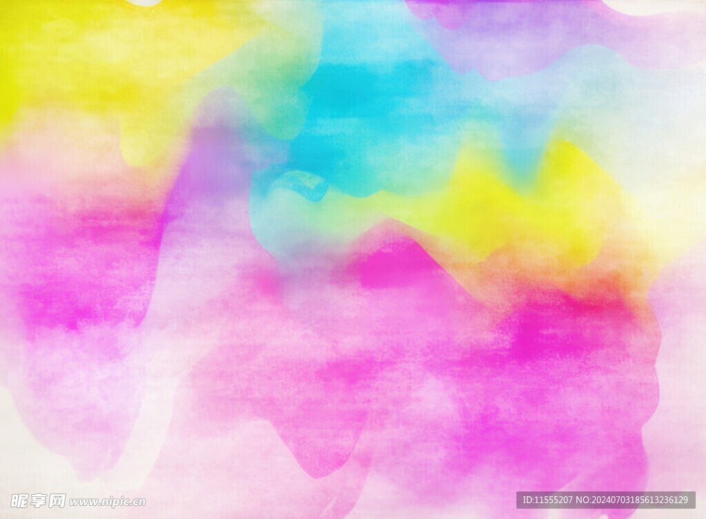 创意水彩抽象艺术画水彩晕染