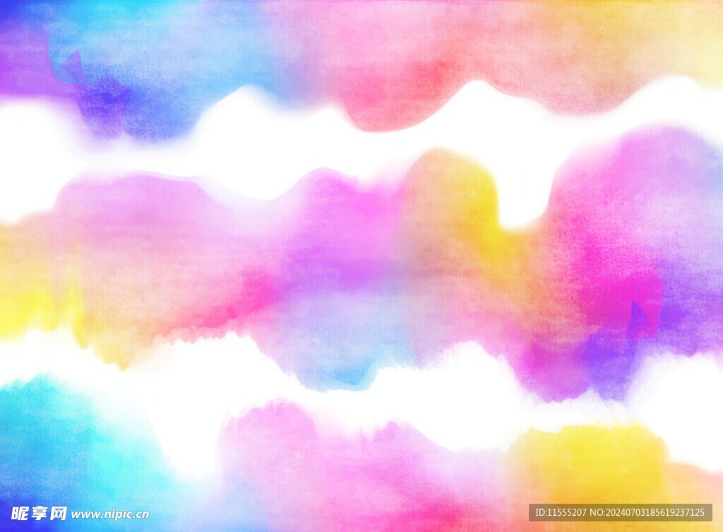 创意水彩抽象艺术画水彩晕染