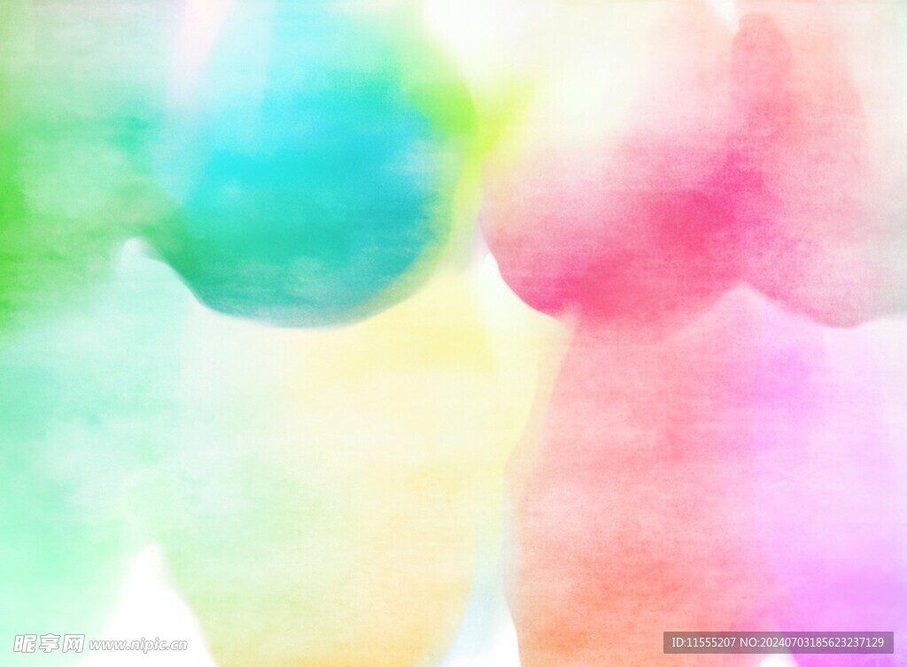创意水彩抽象艺术画水彩晕染