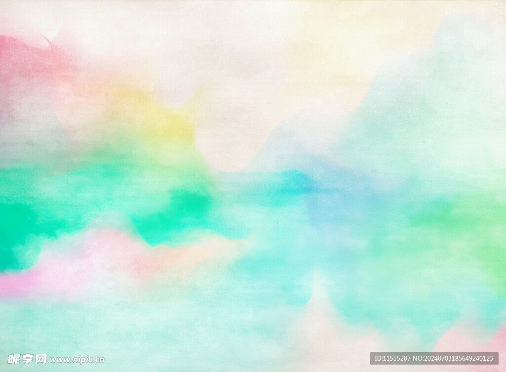 创意水彩抽象艺术画水彩晕染