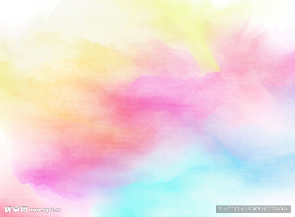 创意水彩抽象艺术画水彩晕染