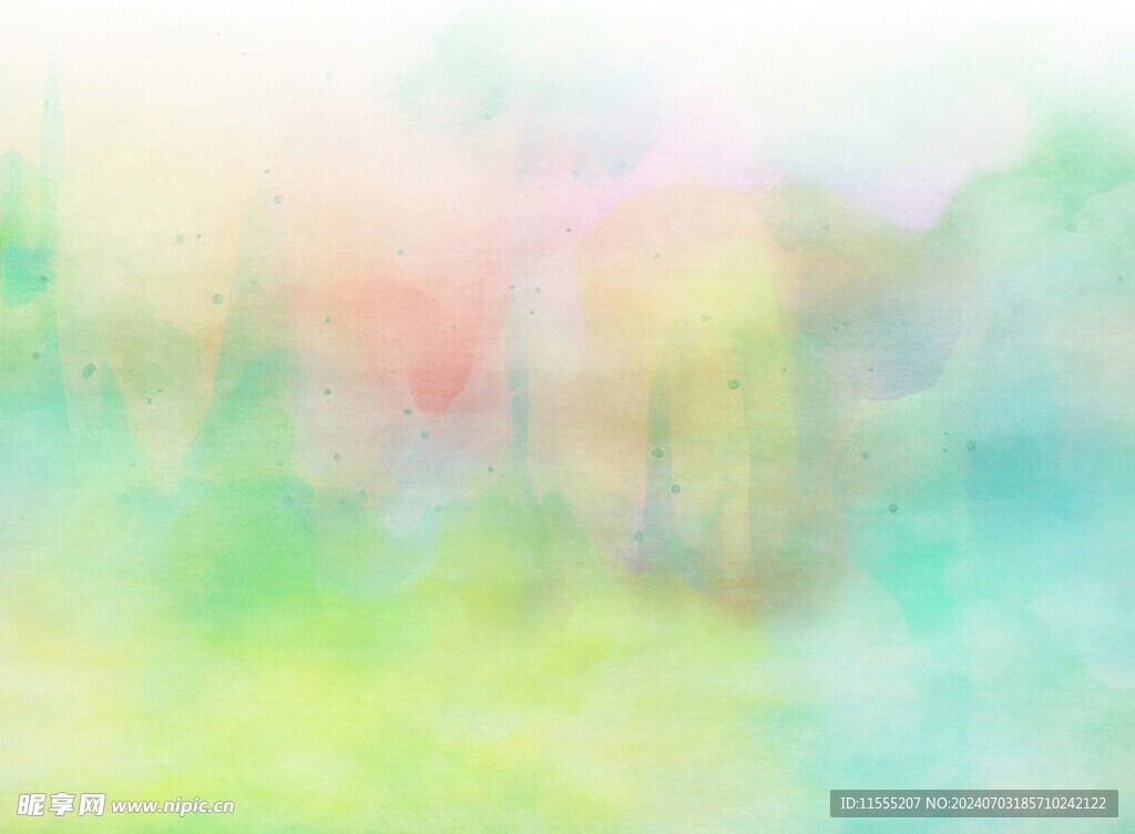 创意水彩抽象艺术画水彩晕染