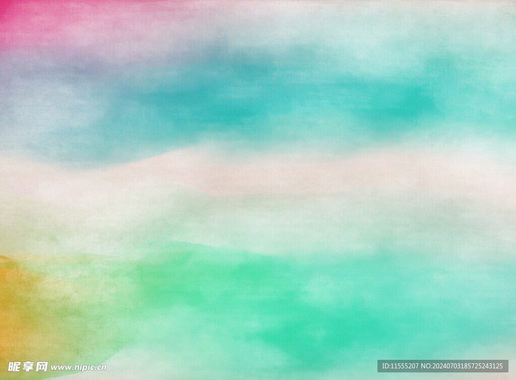 创意水彩抽象艺术画水彩晕染