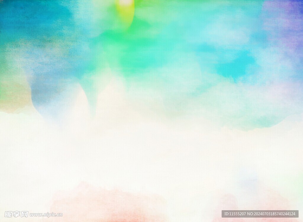 创意水彩抽象艺术画水彩晕染
