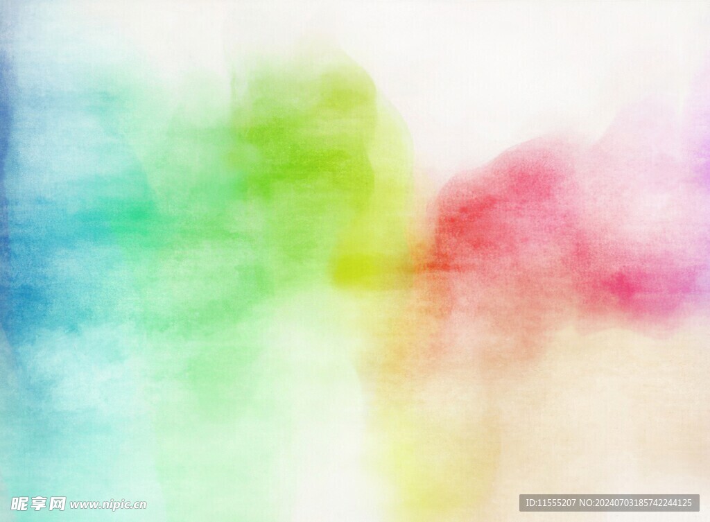 创意水彩抽象艺术画水彩晕染