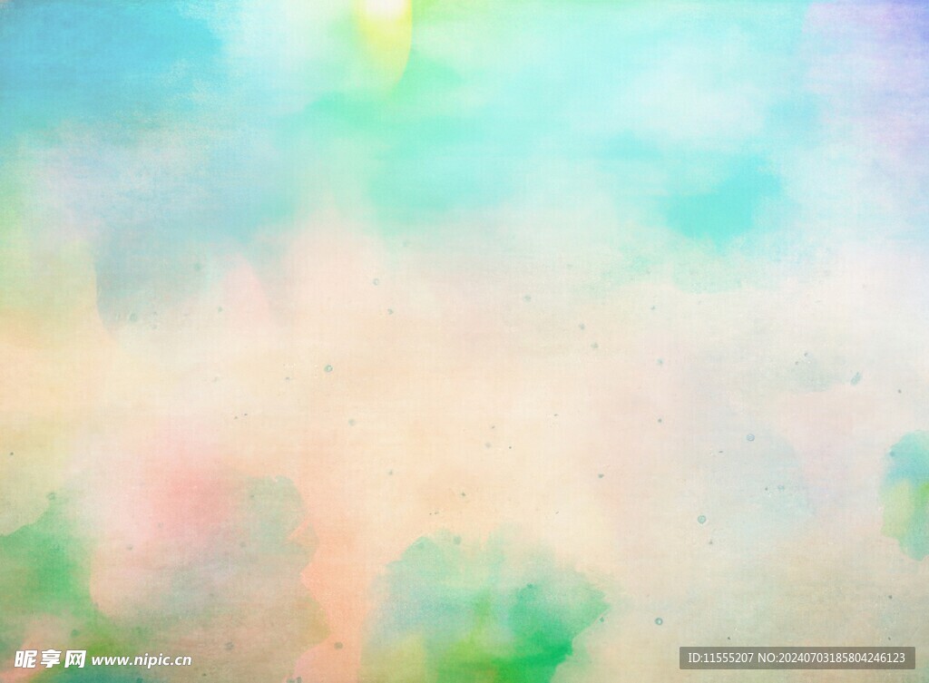 创意水彩抽象艺术画水彩晕染