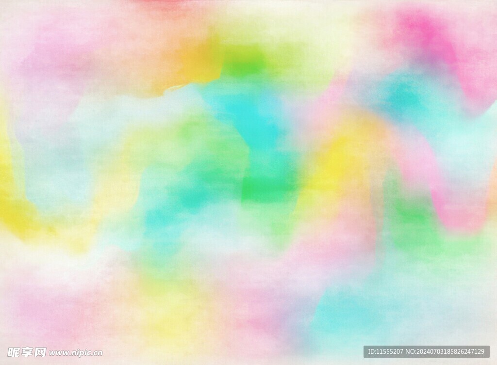 创意水彩抽象艺术画水彩晕染