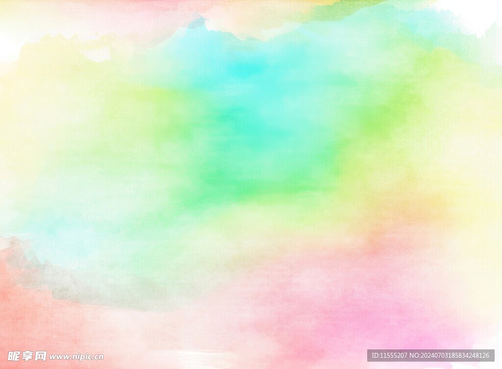 创意水彩抽象艺术画水彩晕染