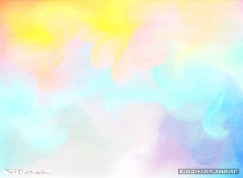 创意水彩抽象艺术画水彩晕染