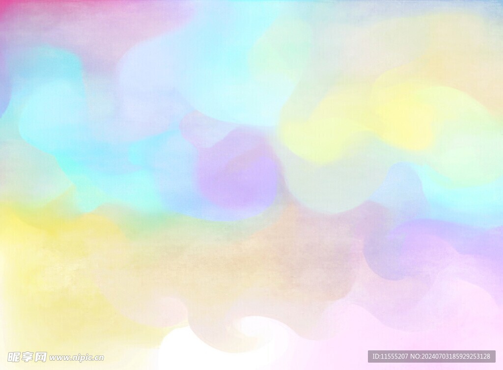 创意水彩抽象艺术画水彩晕染