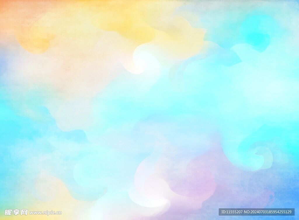 创意水彩抽象艺术画水彩晕染