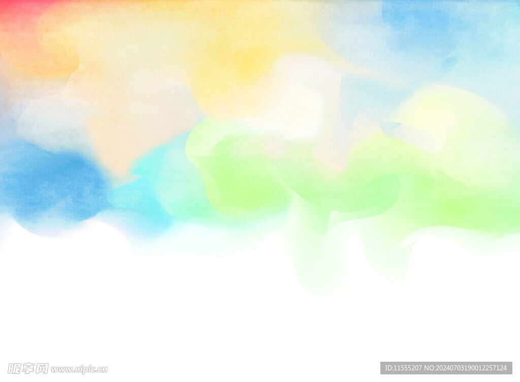 创意水彩抽象艺术画水彩晕染