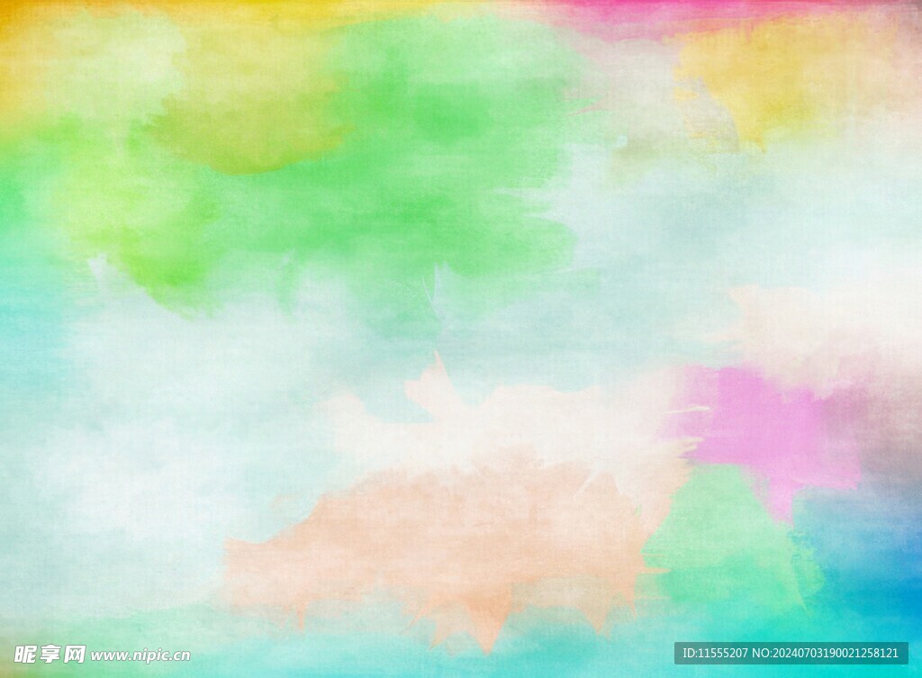 创意水彩抽象艺术画水彩晕染