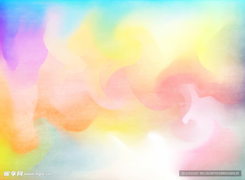 创意水彩抽象艺术画水彩晕染