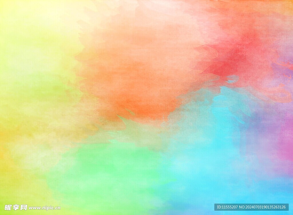 创意水彩抽象艺术画水彩晕染