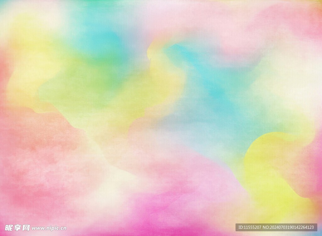创意水彩抽象艺术画水彩晕染