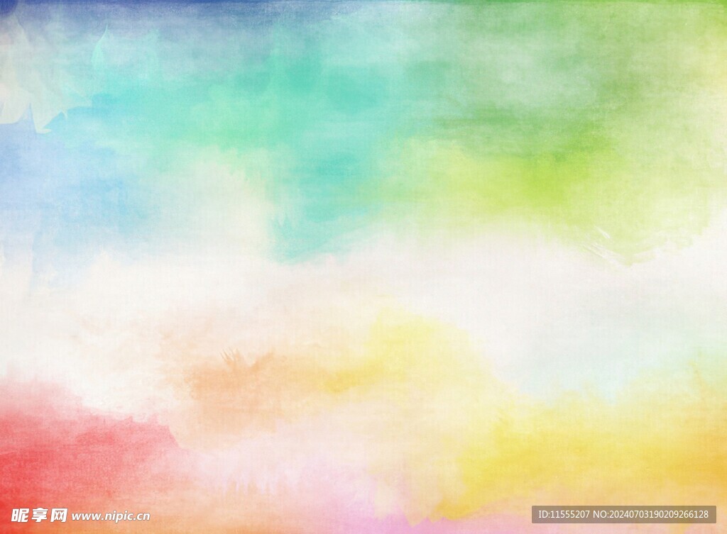 创意水彩抽象艺术画水彩晕染