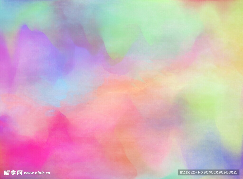创意水彩抽象艺术画水彩晕染
