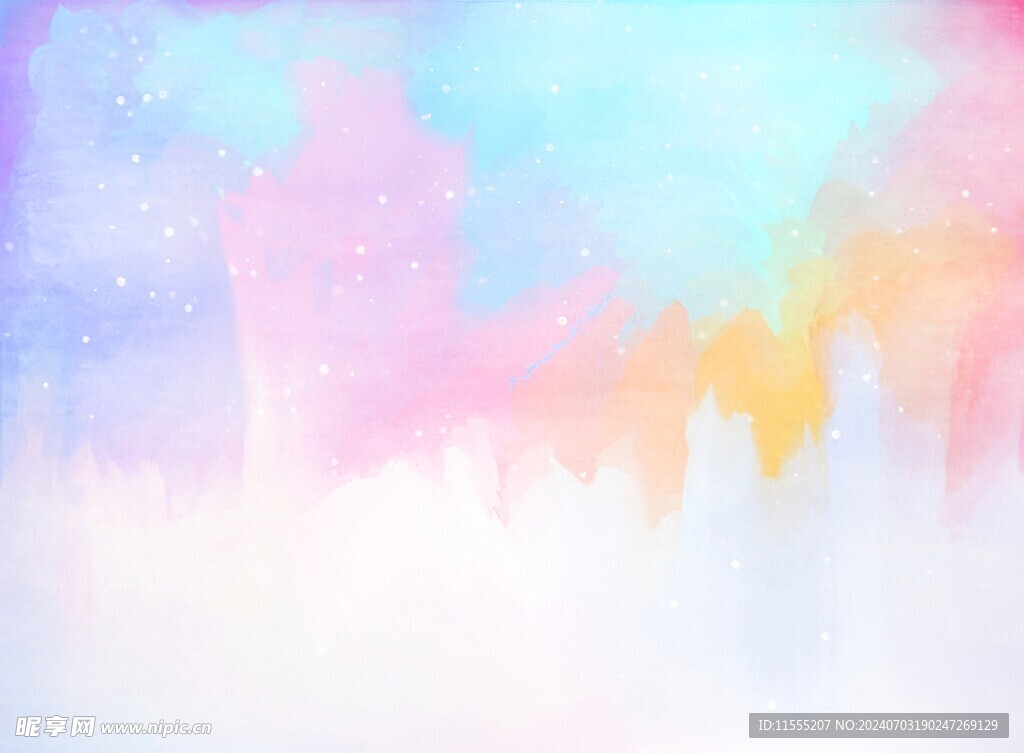 创意水彩抽象艺术画水彩晕染