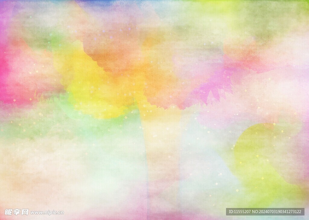 创意水彩抽象艺术画水彩晕染