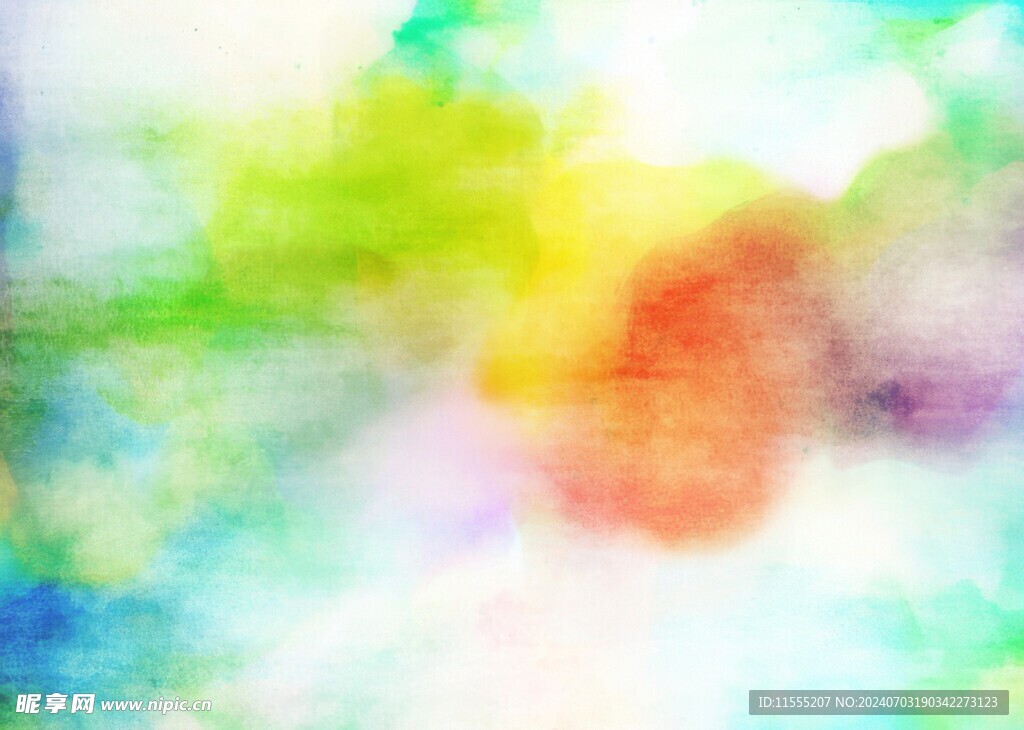 创意水彩抽象艺术画水彩晕染