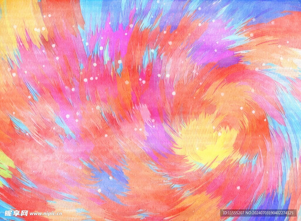 创意水彩抽象艺术画水彩晕染