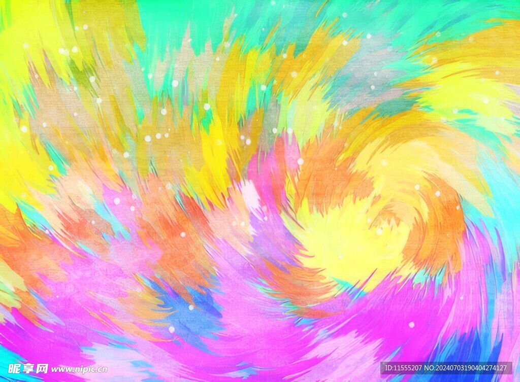 创意水彩抽象艺术画水彩晕染