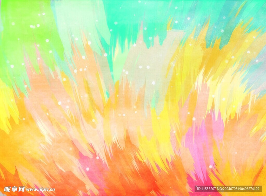 创意水彩抽象艺术画水彩晕染