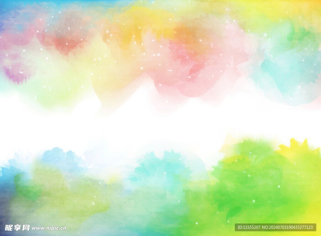 创意水彩抽象艺术画水彩晕染
